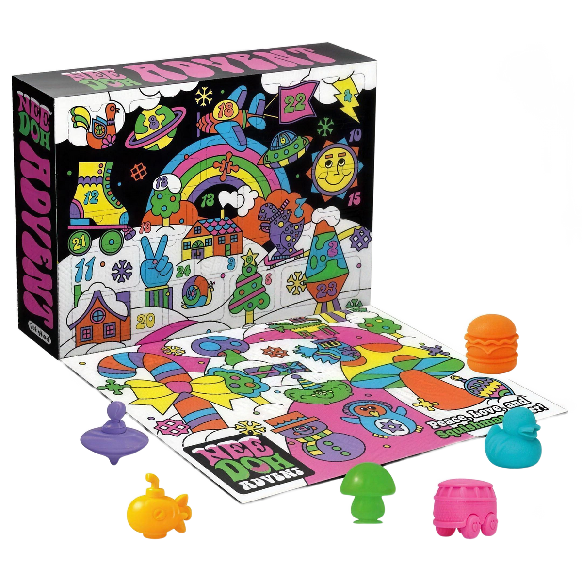 NeeDoh Squishmas Advent Calendar 2026 with Teenie NeeDoh squishy toys